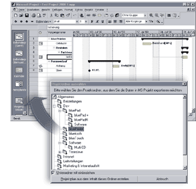 Im- und Export zu MS-Project